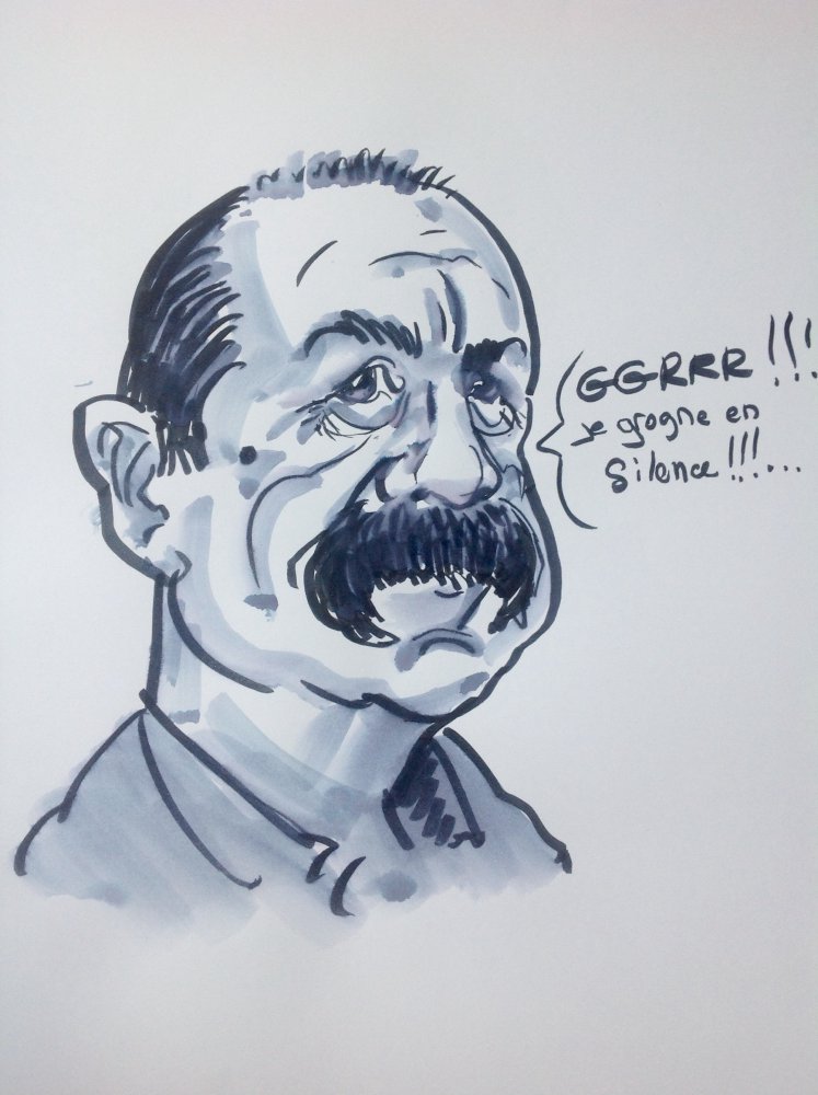 Caricature Philippe Martinez 
