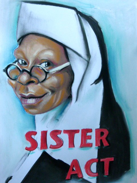 Caricature sister act