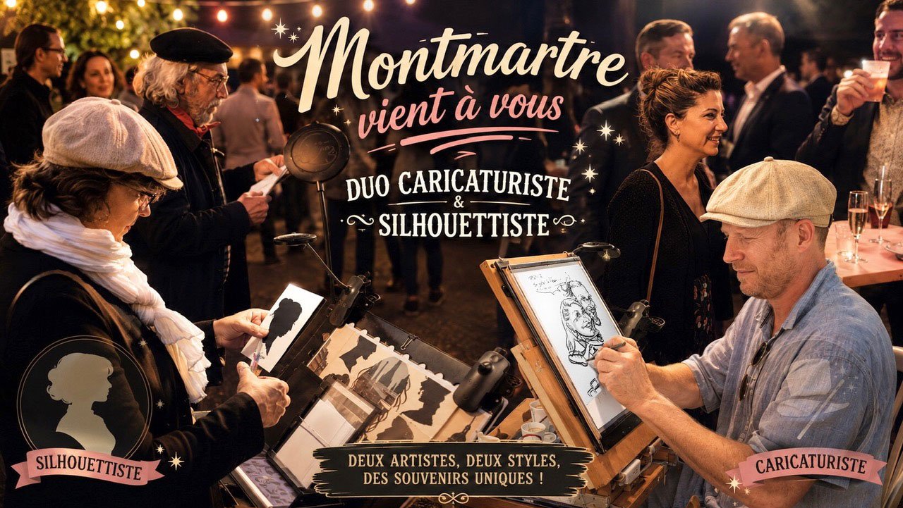 Duo caricaturiste etSilhouettiste