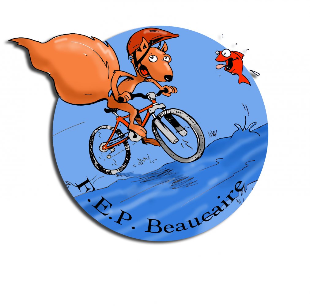 Logo pour association cyclisme dessin couleur 