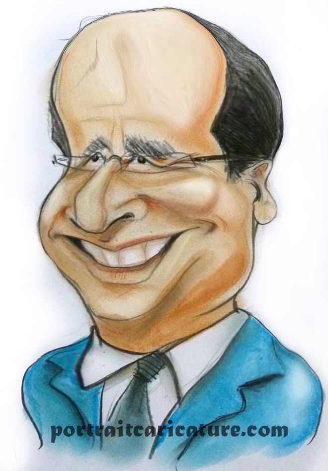 Caricature de François Hollande