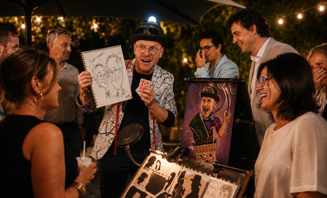 Magicien caricaturiste 