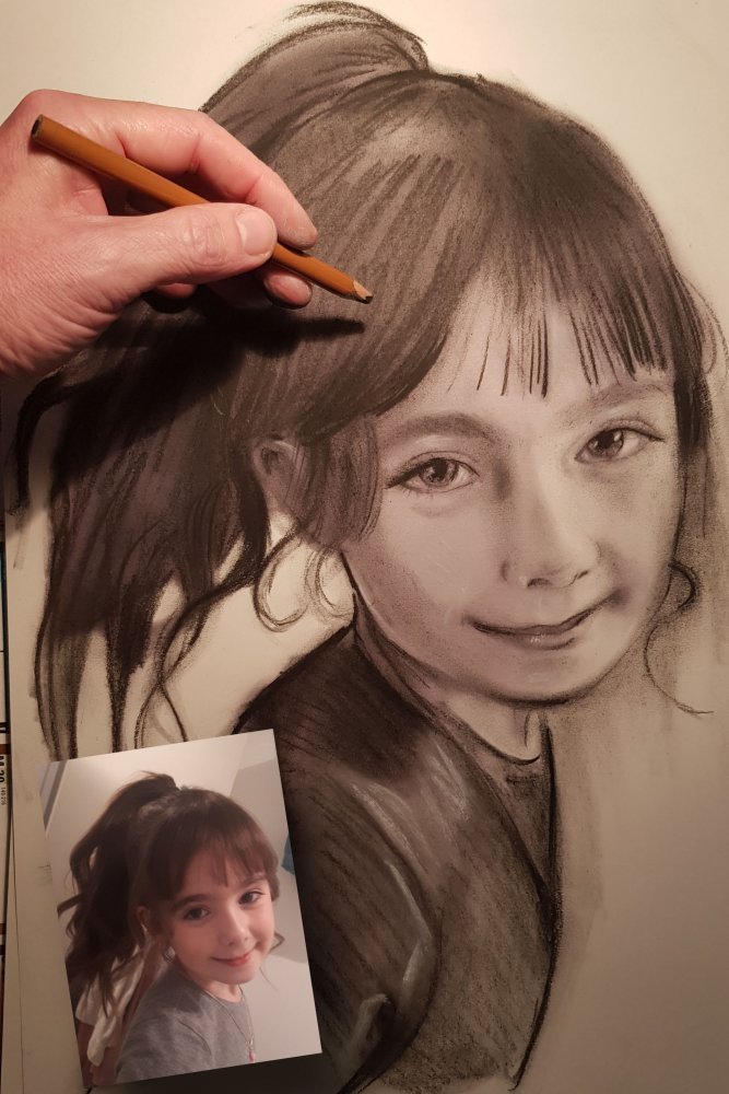 commande portrait d'apres photo en ligne 