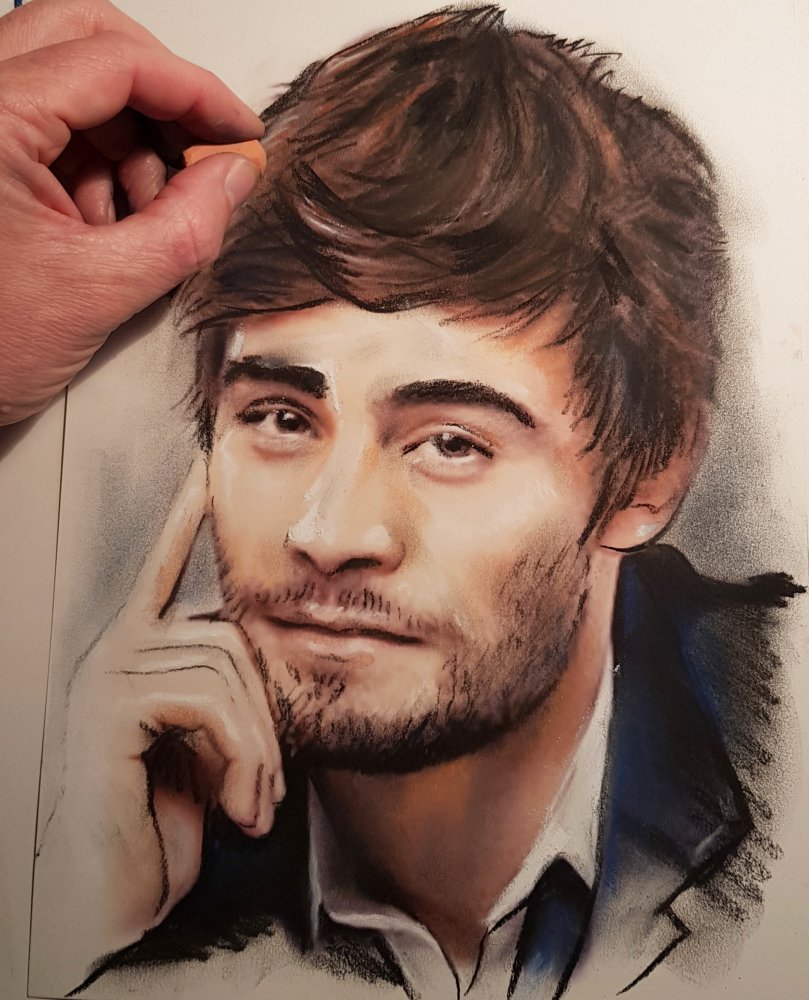 portrait pastel DNA clement remiens 