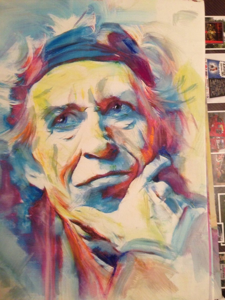 portrait peinture rolling stone