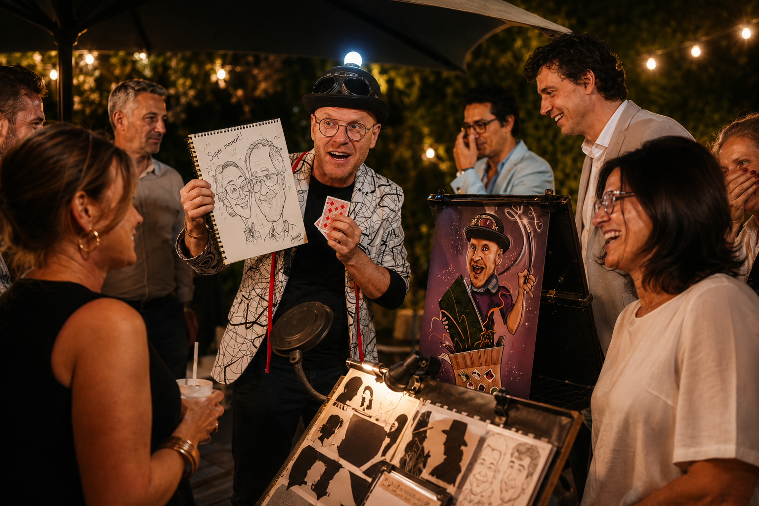 Magicien caricaturiste 