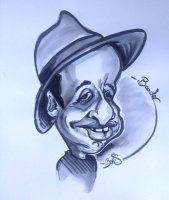 Caricature de Booder humoriste