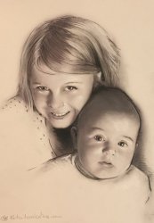 commander un portrait dessin avec 2 visages