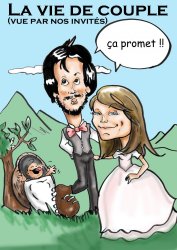 Caricature couverture de livre