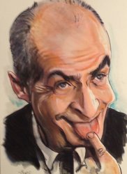 Caricature au pastel