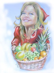 Caricature chaperon rouge