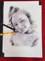 dessin sur photo portrait pastel fusain a partir de photo sur commande (…)