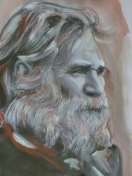 Portrait lavis aquarelle