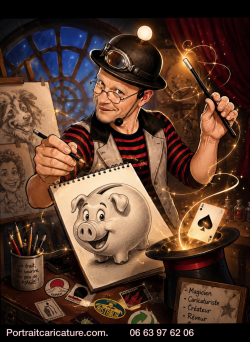Tarifs d un magicien caricaturiste 