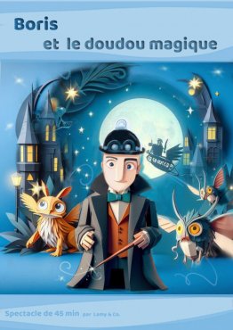 Affiche despectacle de Noël le doudou magique