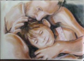 portrait couleur un Père et son enfant