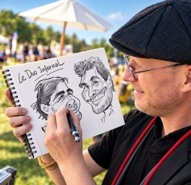 Animation caricature agen château Stelsia