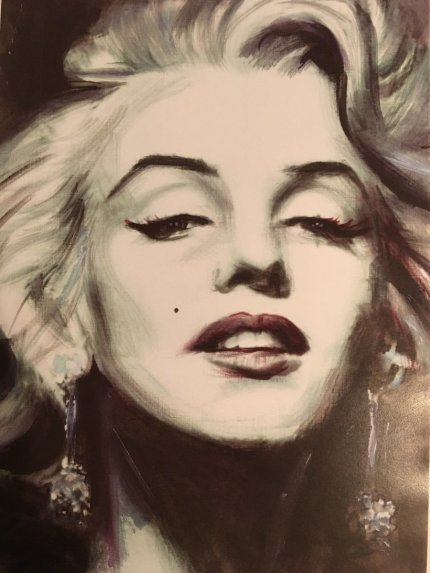 portrait lavis fusain commande en ligne de marilyn