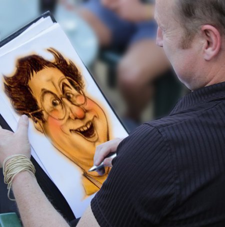 caricature en couleur