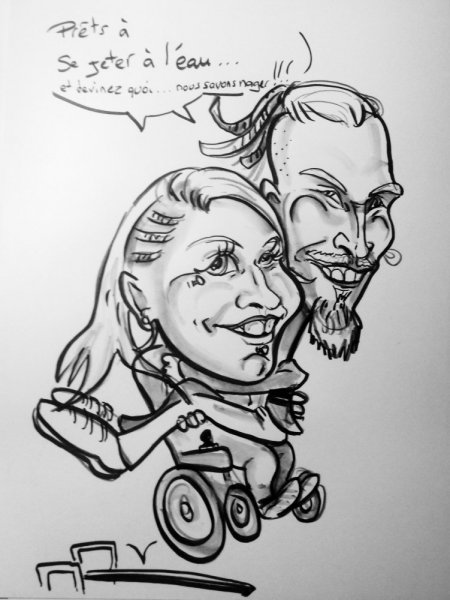 caricaturiste pour un mariage sur toulouse 