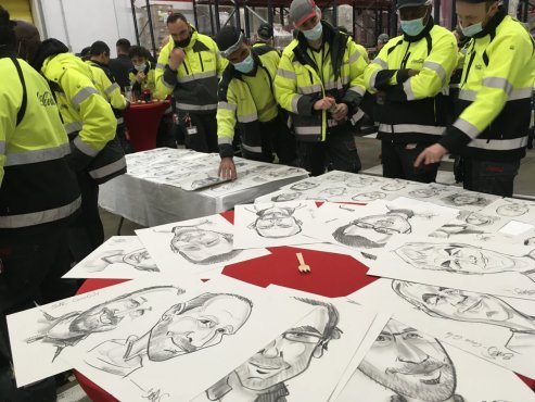 Lot de caricatures sur commande on Line