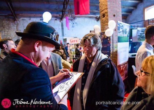 Animation caricature pour un Salon dans le Gers