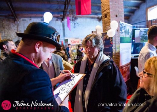 Animation caricature pour un Salon dans le Gers