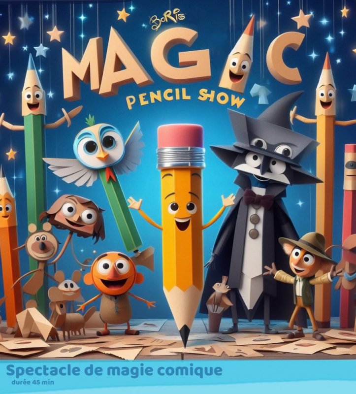 Affiche du spectacle de magie comique grand sud ouest {JPEG}